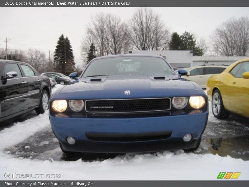 Deep Water Blue Pearl / Dark Slate Gray 2010 Dodge Challenger SE