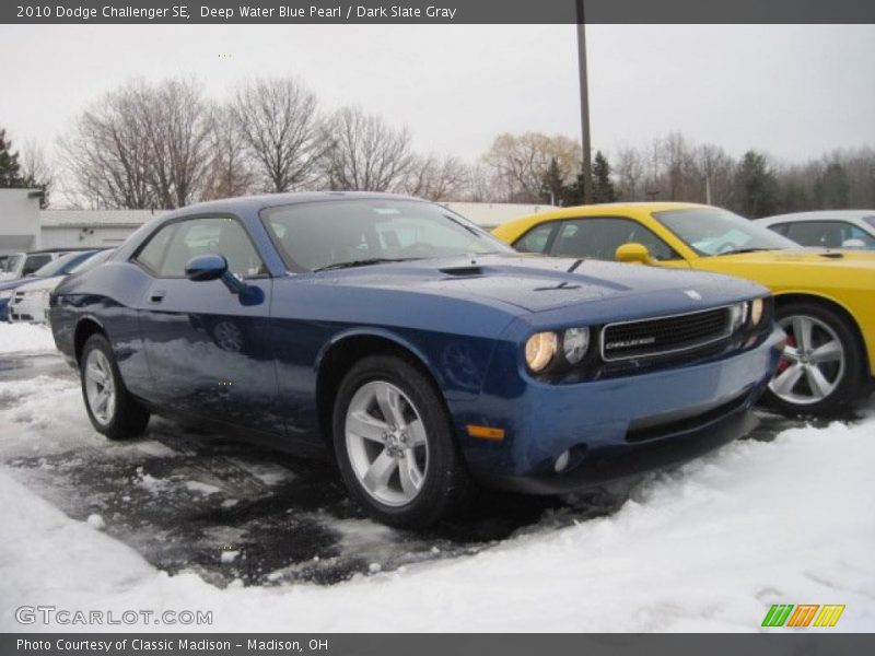 Deep Water Blue Pearl / Dark Slate Gray 2010 Dodge Challenger SE