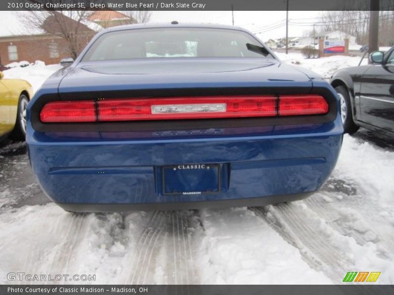 Deep Water Blue Pearl / Dark Slate Gray 2010 Dodge Challenger SE