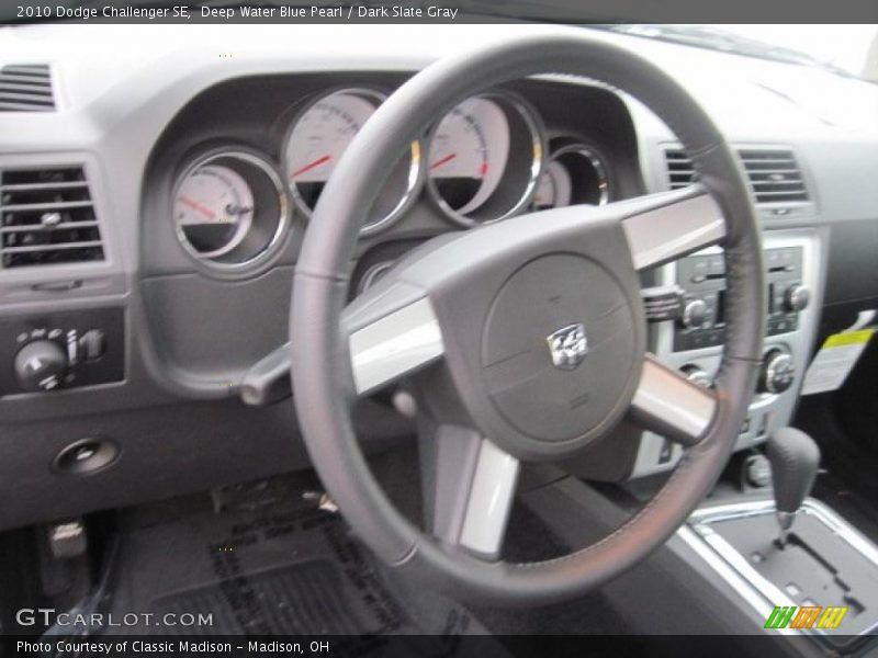 Deep Water Blue Pearl / Dark Slate Gray 2010 Dodge Challenger SE