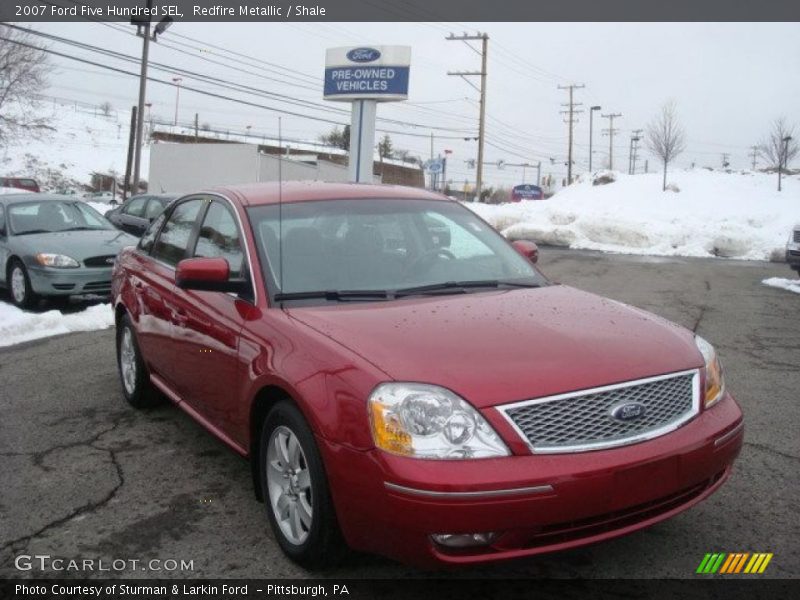 Redfire Metallic / Shale 2007 Ford Five Hundred SEL