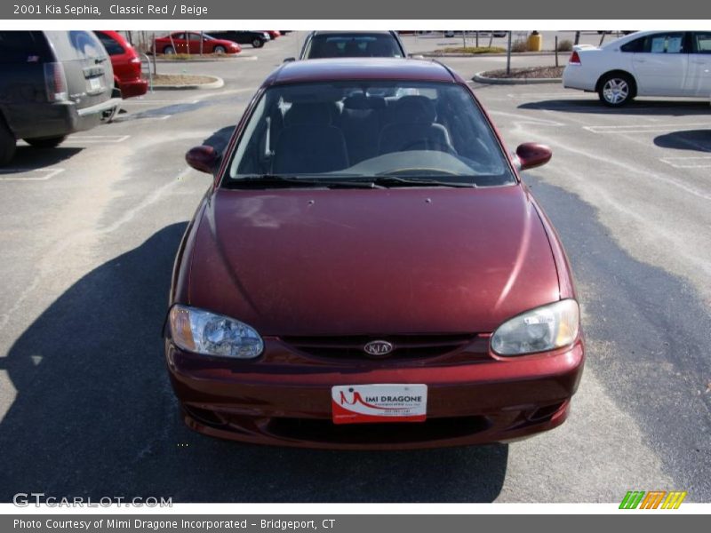 Classic Red / Beige 2001 Kia Sephia