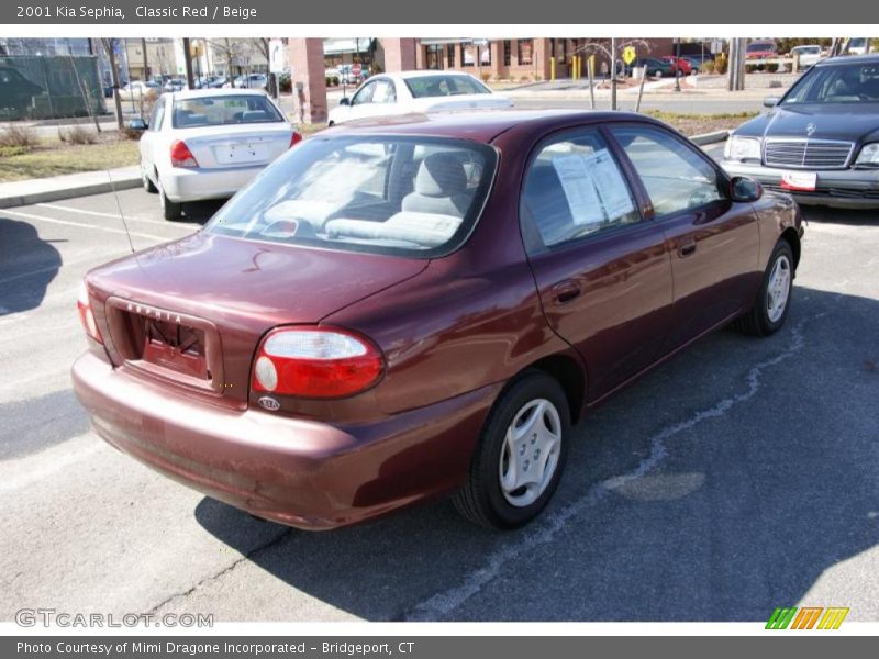Classic Red / Beige 2001 Kia Sephia