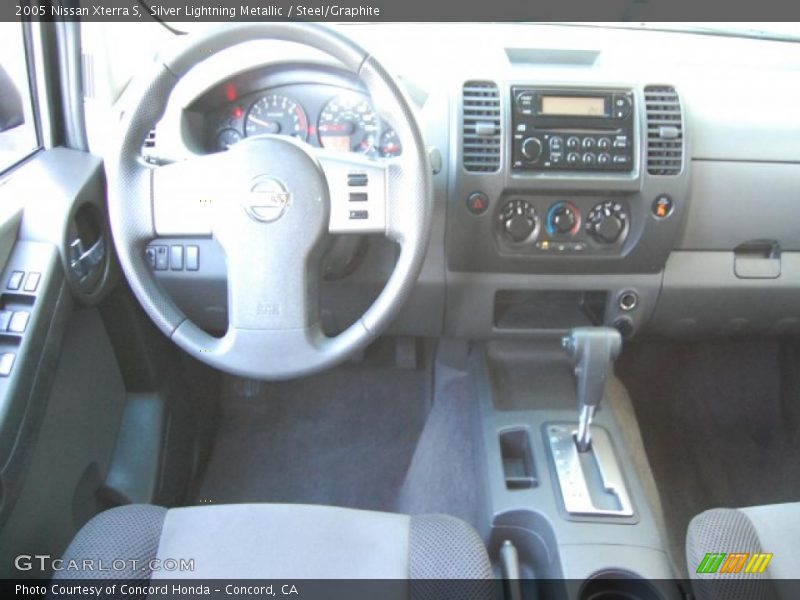 Silver Lightning Metallic / Steel/Graphite 2005 Nissan Xterra S