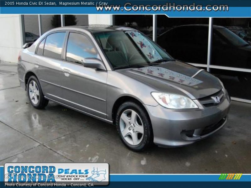 Magnesium Metallic / Gray 2005 Honda Civic EX Sedan