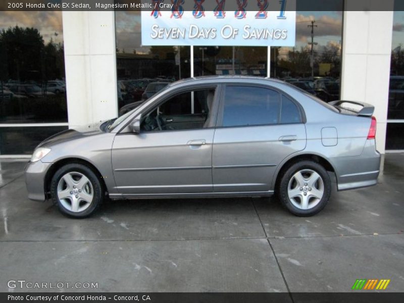 Magnesium Metallic / Gray 2005 Honda Civic EX Sedan