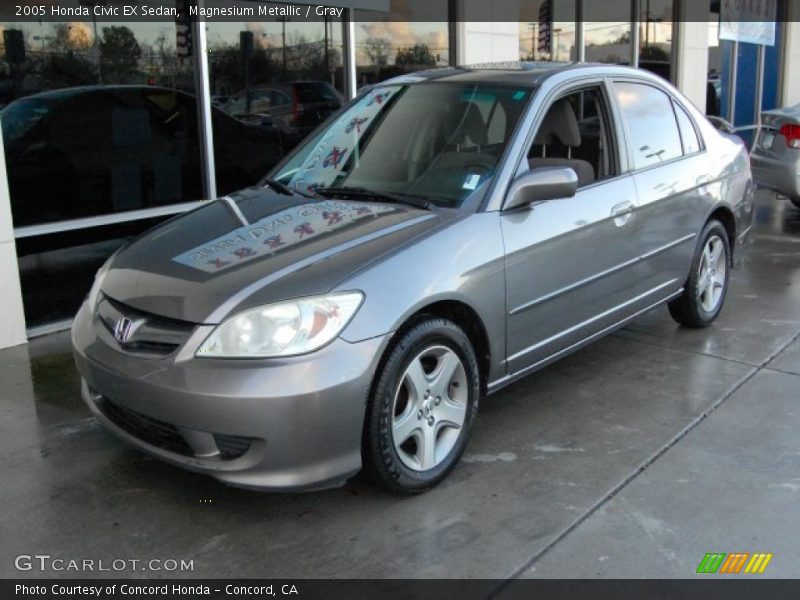 Magnesium Metallic / Gray 2005 Honda Civic EX Sedan