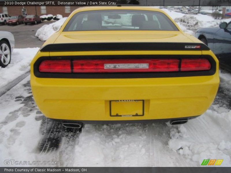 Detonator Yellow / Dark Slate Gray 2010 Dodge Challenger SRT8