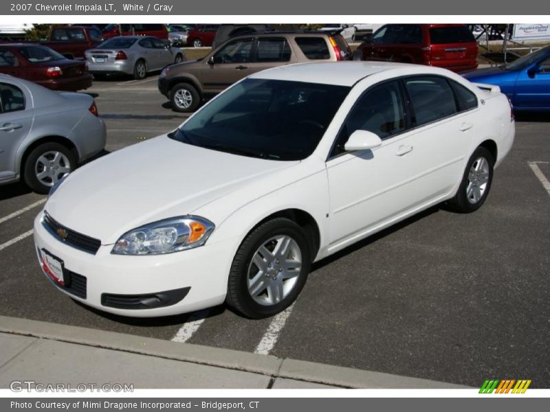 White / Gray 2007 Chevrolet Impala LT