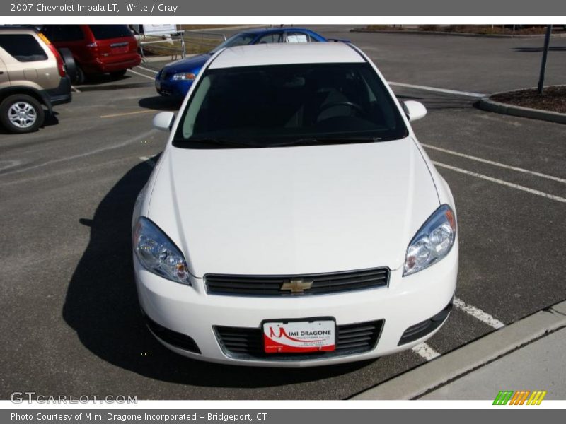White / Gray 2007 Chevrolet Impala LT