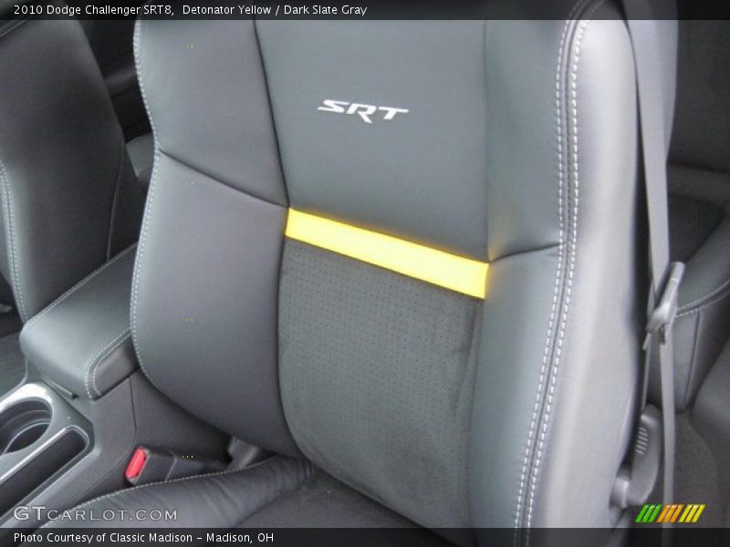 Detonator Yellow / Dark Slate Gray 2010 Dodge Challenger SRT8