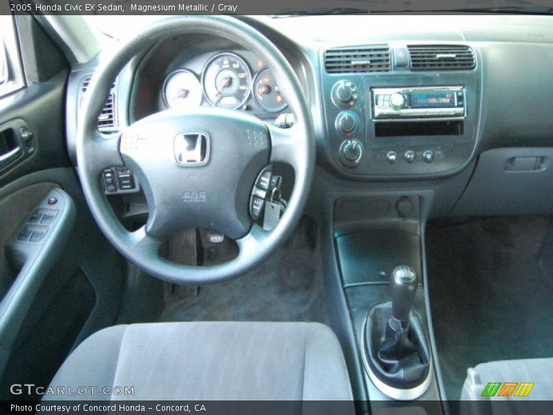 Magnesium Metallic / Gray 2005 Honda Civic EX Sedan