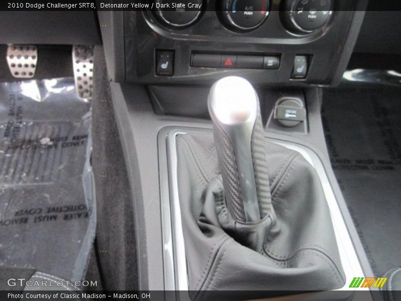 Detonator Yellow / Dark Slate Gray 2010 Dodge Challenger SRT8