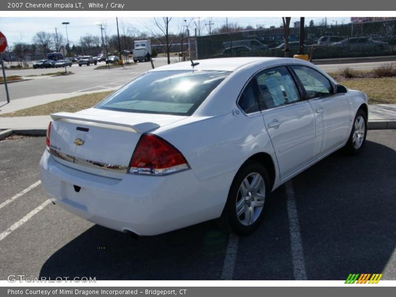 White / Gray 2007 Chevrolet Impala LT