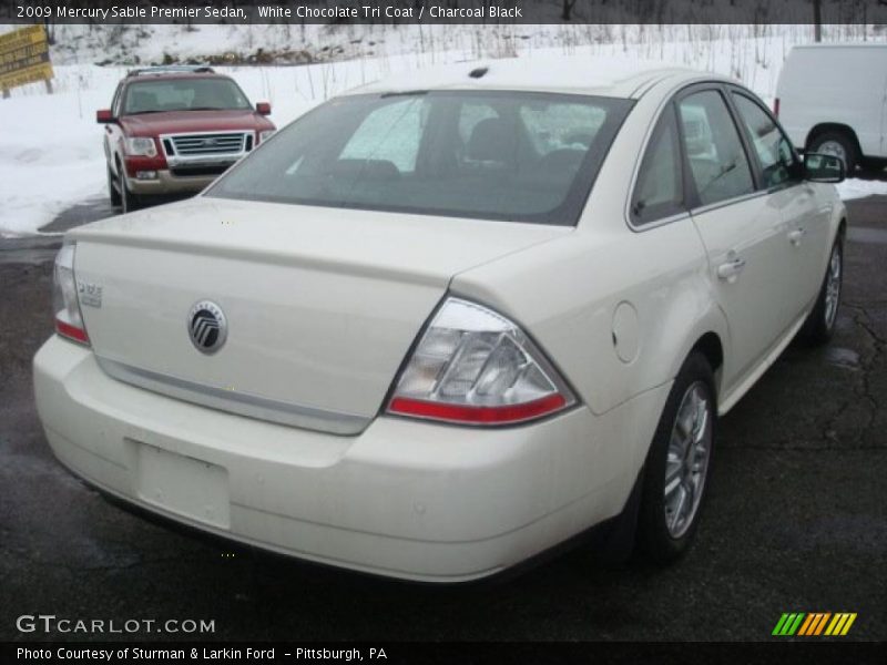 White Chocolate Tri Coat / Charcoal Black 2009 Mercury Sable Premier Sedan