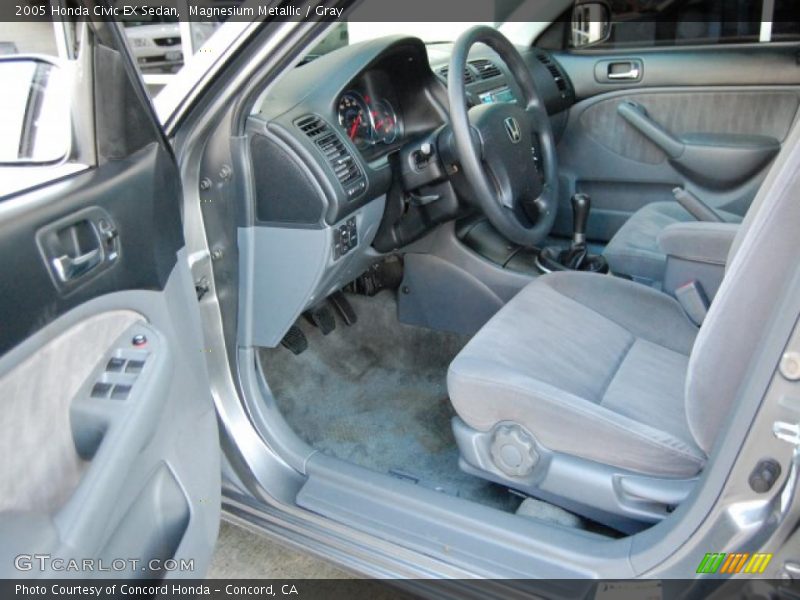 Magnesium Metallic / Gray 2005 Honda Civic EX Sedan