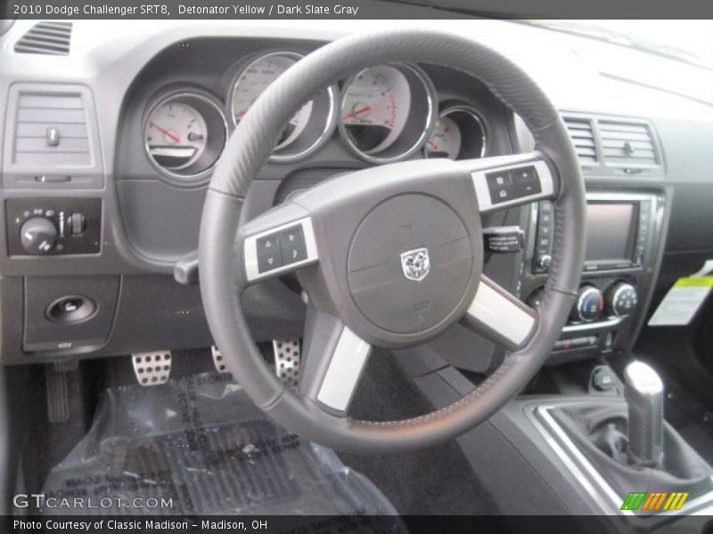 Detonator Yellow / Dark Slate Gray 2010 Dodge Challenger SRT8