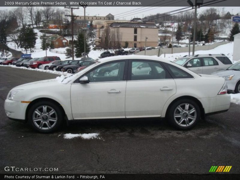 White Chocolate Tri Coat / Charcoal Black 2009 Mercury Sable Premier Sedan