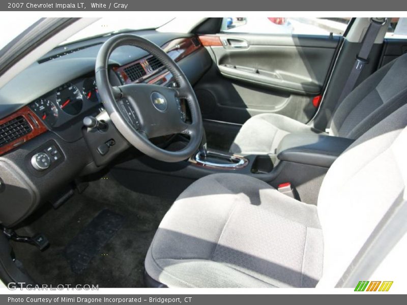 White / Gray 2007 Chevrolet Impala LT