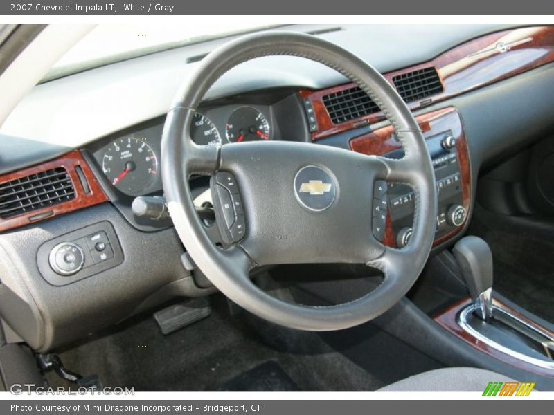 White / Gray 2007 Chevrolet Impala LT