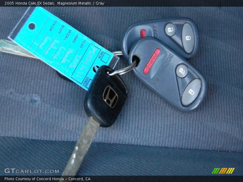 Magnesium Metallic / Gray 2005 Honda Civic EX Sedan