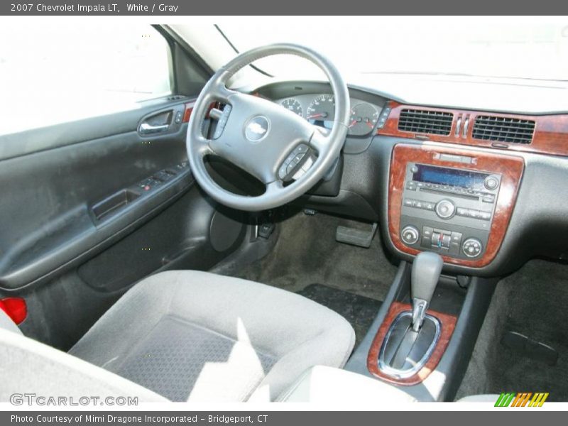 White / Gray 2007 Chevrolet Impala LT