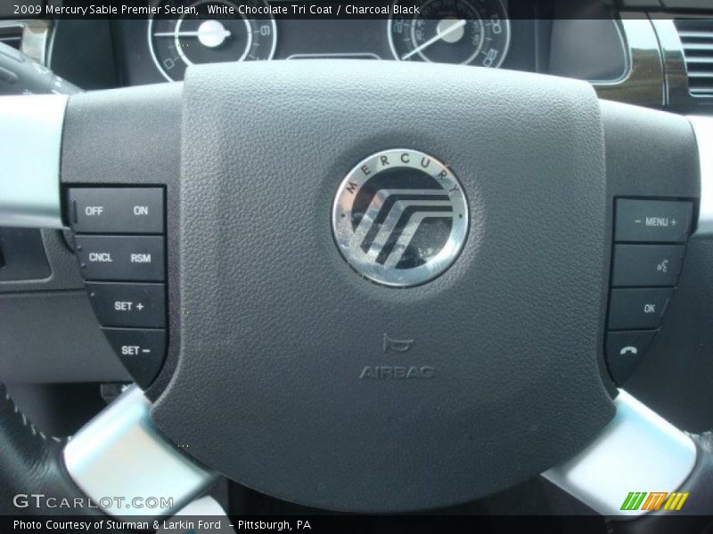 White Chocolate Tri Coat / Charcoal Black 2009 Mercury Sable Premier Sedan