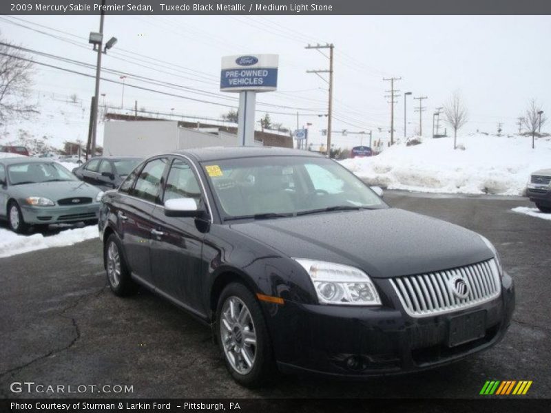 Tuxedo Black Metallic / Medium Light Stone 2009 Mercury Sable Premier Sedan