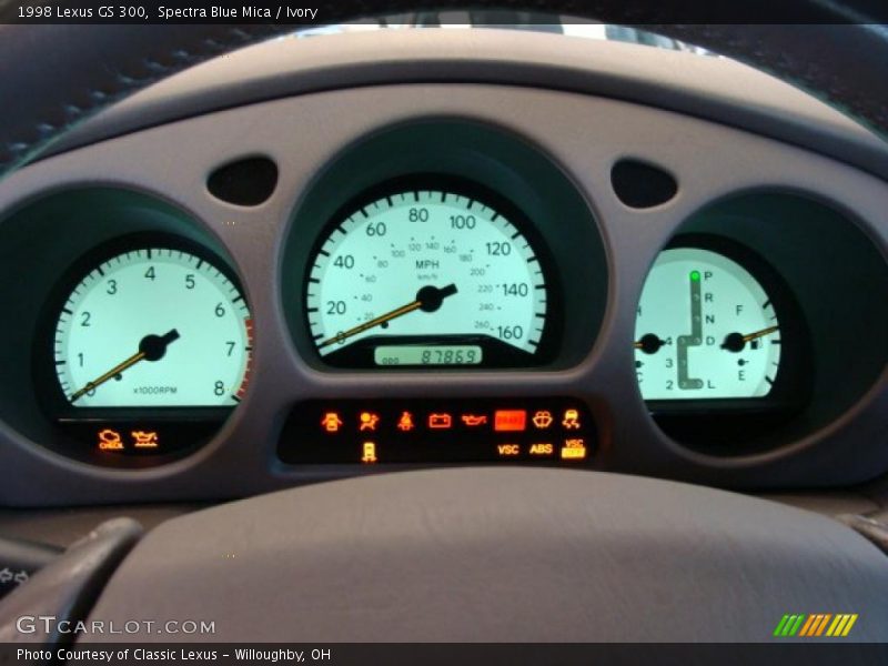 Spectra Blue Mica / Ivory 1998 Lexus GS 300