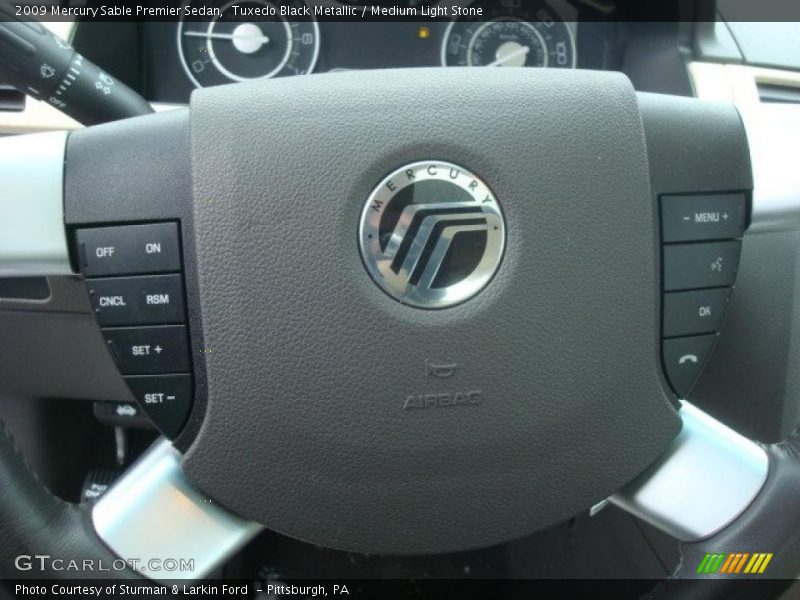 Tuxedo Black Metallic / Medium Light Stone 2009 Mercury Sable Premier Sedan