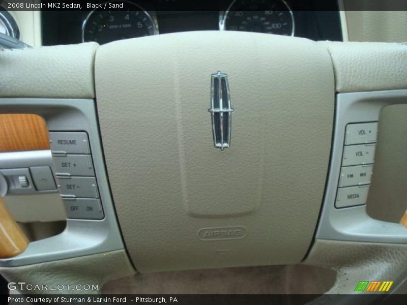 Black / Sand 2008 Lincoln MKZ Sedan