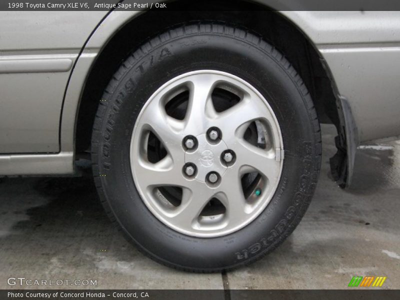 Antique Sage Pearl / Oak 1998 Toyota Camry XLE V6