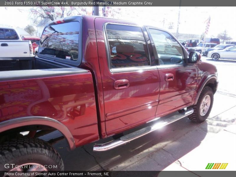 Burgundy Red Metallic / Medium Graphite Grey 2003 Ford F150 XLT SuperCrew 4x4