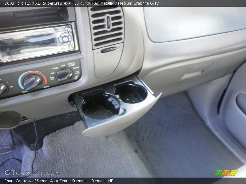 Burgundy Red Metallic / Medium Graphite Grey 2003 Ford F150 XLT SuperCrew 4x4