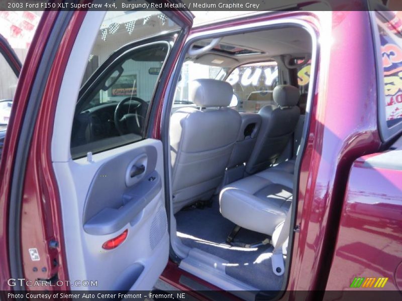 Burgundy Red Metallic / Medium Graphite Grey 2003 Ford F150 XLT SuperCrew 4x4
