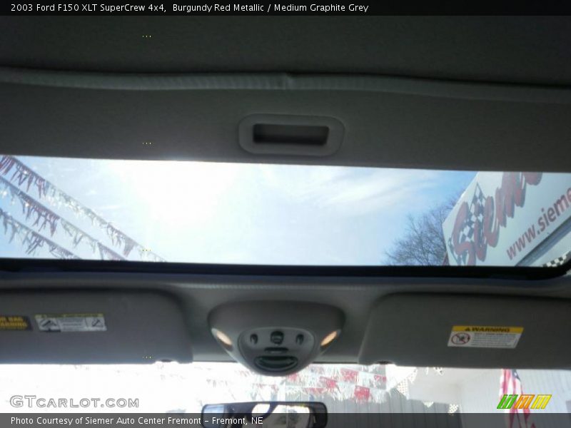 Burgundy Red Metallic / Medium Graphite Grey 2003 Ford F150 XLT SuperCrew 4x4