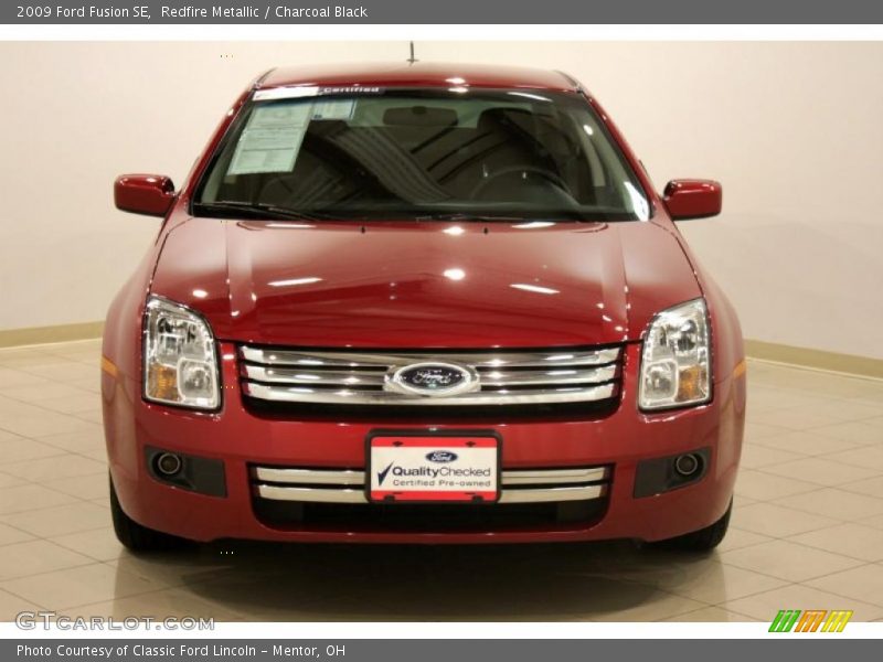 Redfire Metallic / Charcoal Black 2009 Ford Fusion SE