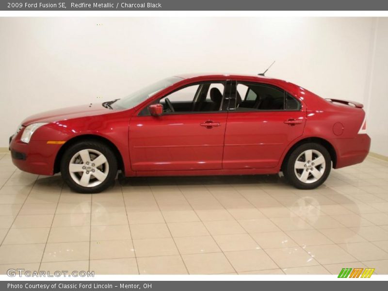 Redfire Metallic / Charcoal Black 2009 Ford Fusion SE
