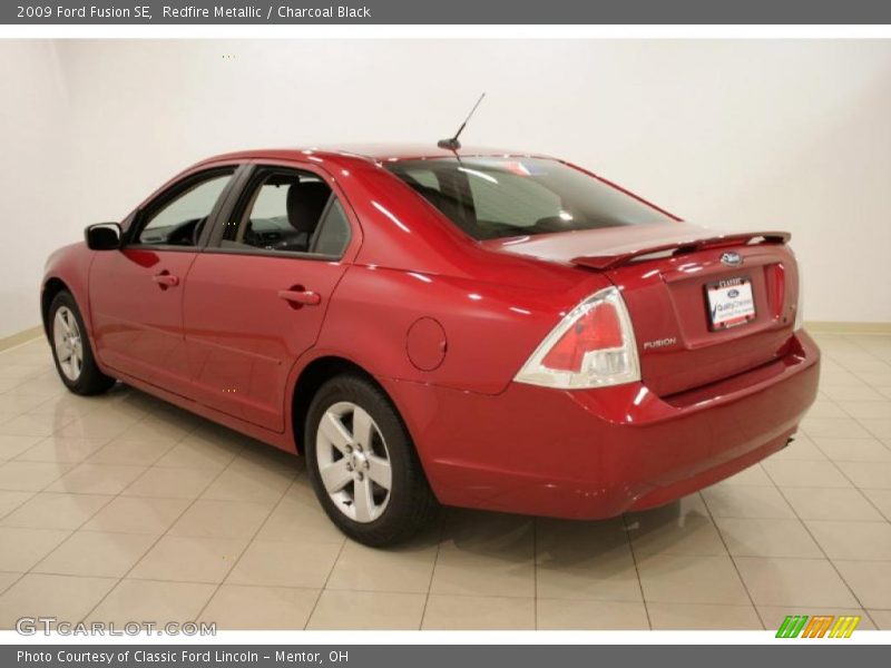 Redfire Metallic / Charcoal Black 2009 Ford Fusion SE