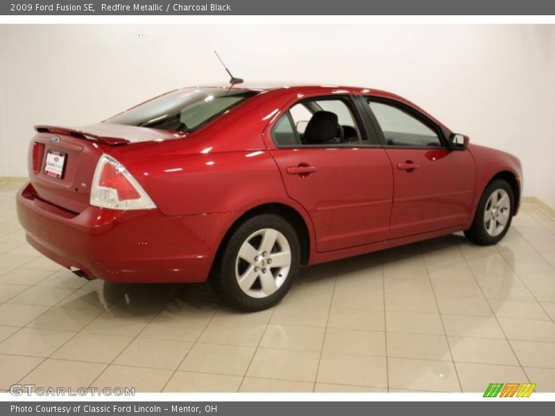 Redfire Metallic / Charcoal Black 2009 Ford Fusion SE