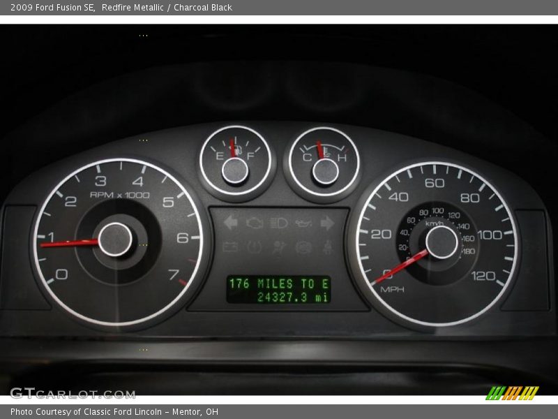 Redfire Metallic / Charcoal Black 2009 Ford Fusion SE