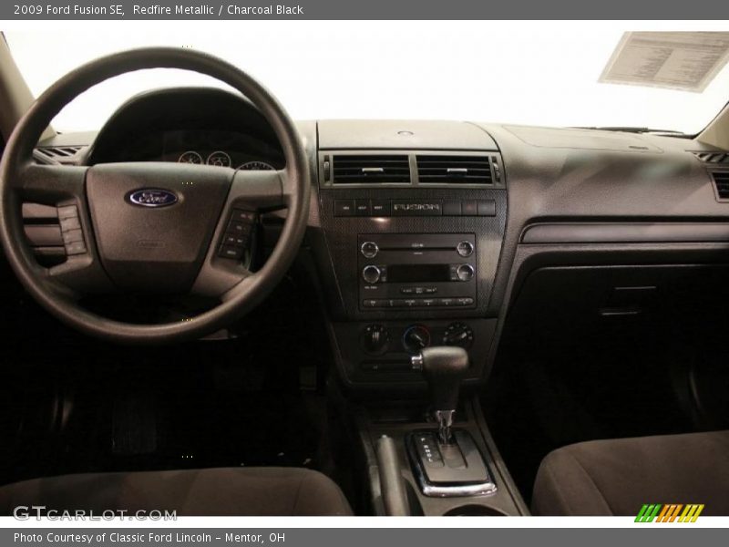 Redfire Metallic / Charcoal Black 2009 Ford Fusion SE