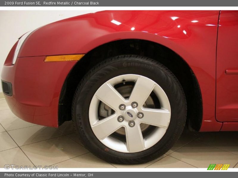 Redfire Metallic / Charcoal Black 2009 Ford Fusion SE