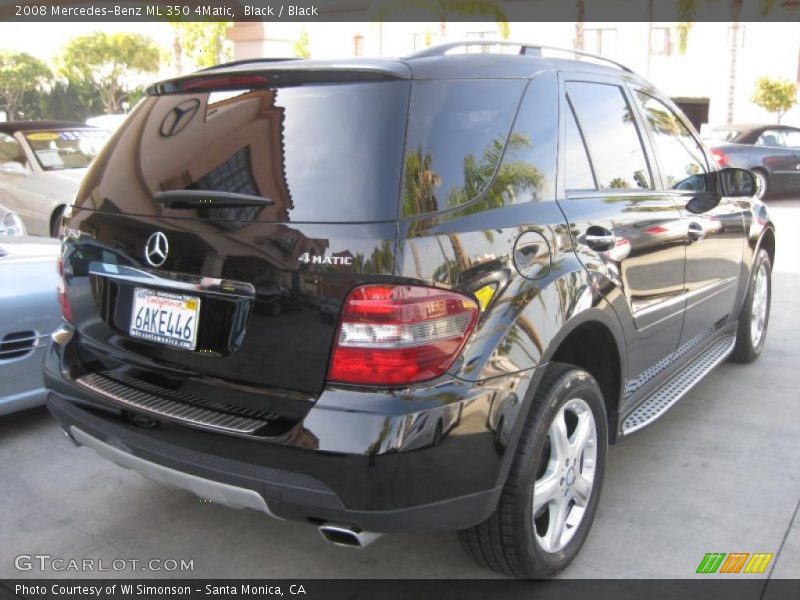 Black / Black 2008 Mercedes-Benz ML 350 4Matic