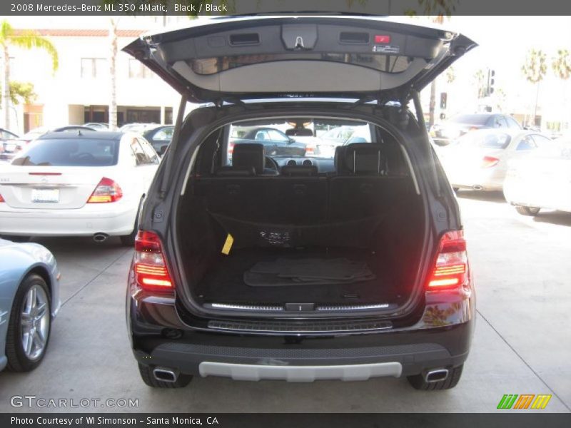 Black / Black 2008 Mercedes-Benz ML 350 4Matic