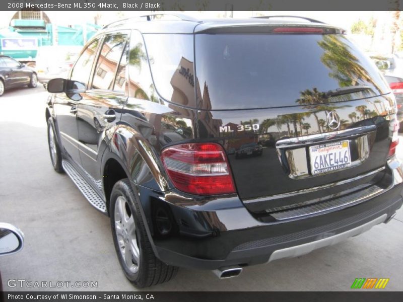 Black / Black 2008 Mercedes-Benz ML 350 4Matic