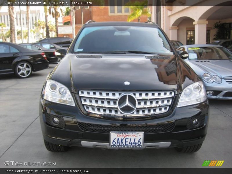 Black / Black 2008 Mercedes-Benz ML 350 4Matic