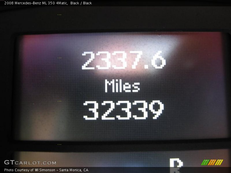 Black / Black 2008 Mercedes-Benz ML 350 4Matic