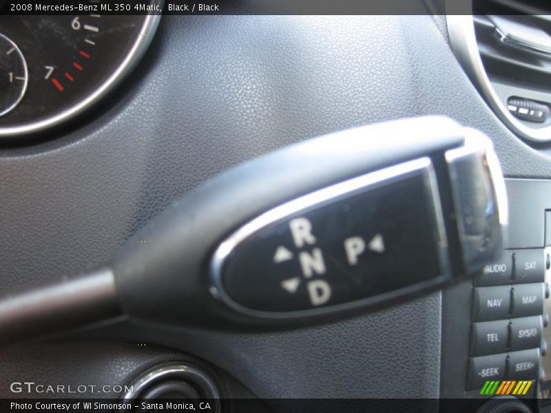Black / Black 2008 Mercedes-Benz ML 350 4Matic