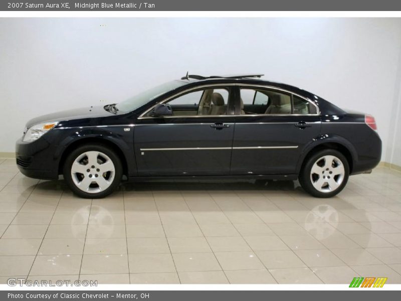 Midnight Blue Metallic / Tan 2007 Saturn Aura XE